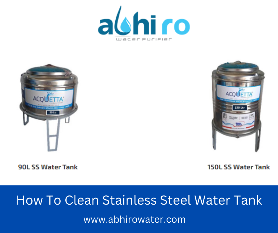 Clean Stainless Steel Water Tank 