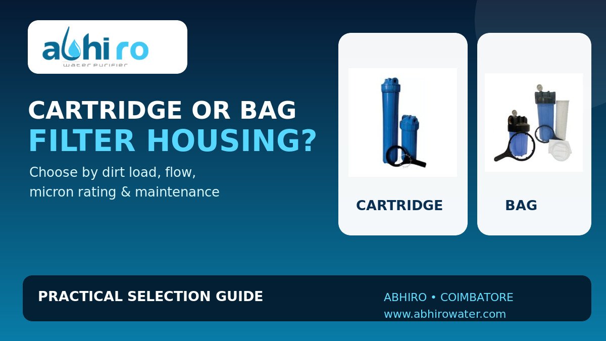 Read more about the article Cartridge vs Bag Filter Housing: Which Is Right for Your Water-Treatment Plant?