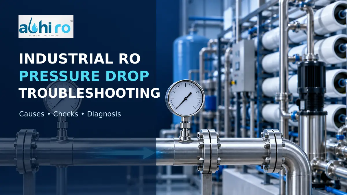You are currently viewing Industrial RO Pressure Drop: Causes, Checks and Troubleshooting