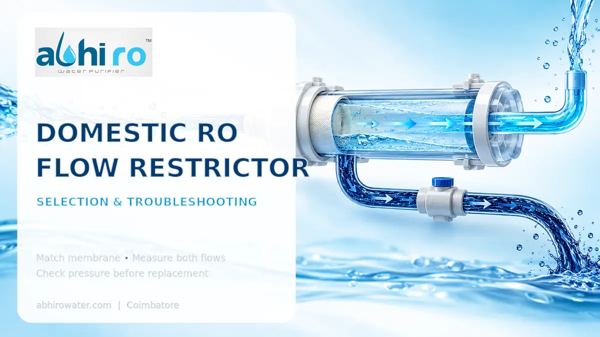 You are currently viewing Domestic RO Flow Restrictor Selection and Troubleshooting Guide